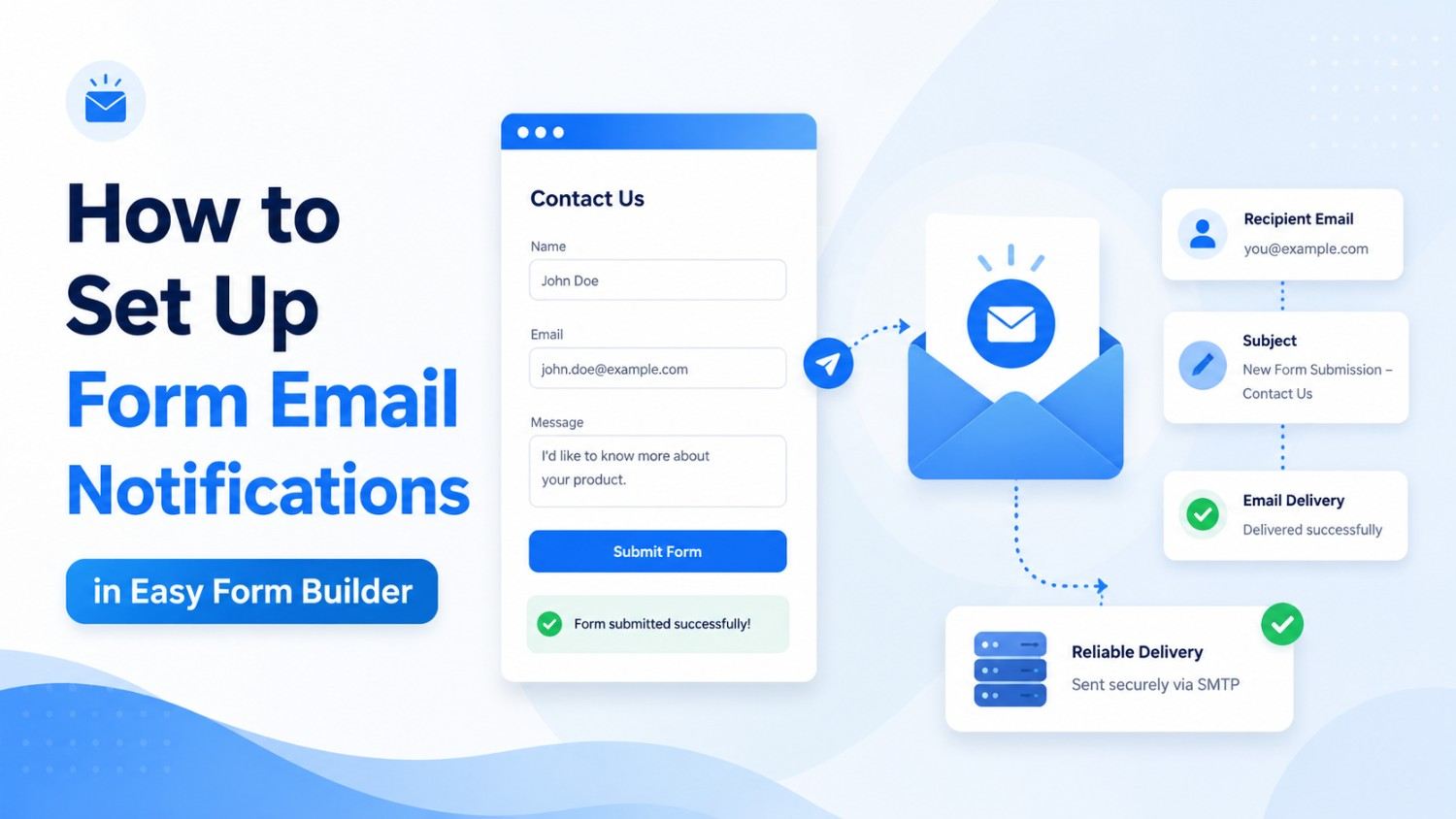 How to Set Up Form Email Notifications in Easy Form Builder