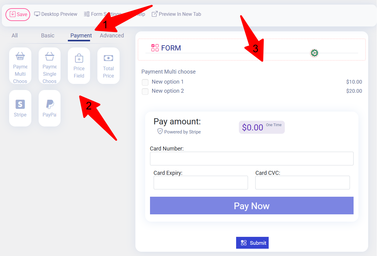 How to Create a Payment Form in Easy Form Builder ? - White Studio Team
