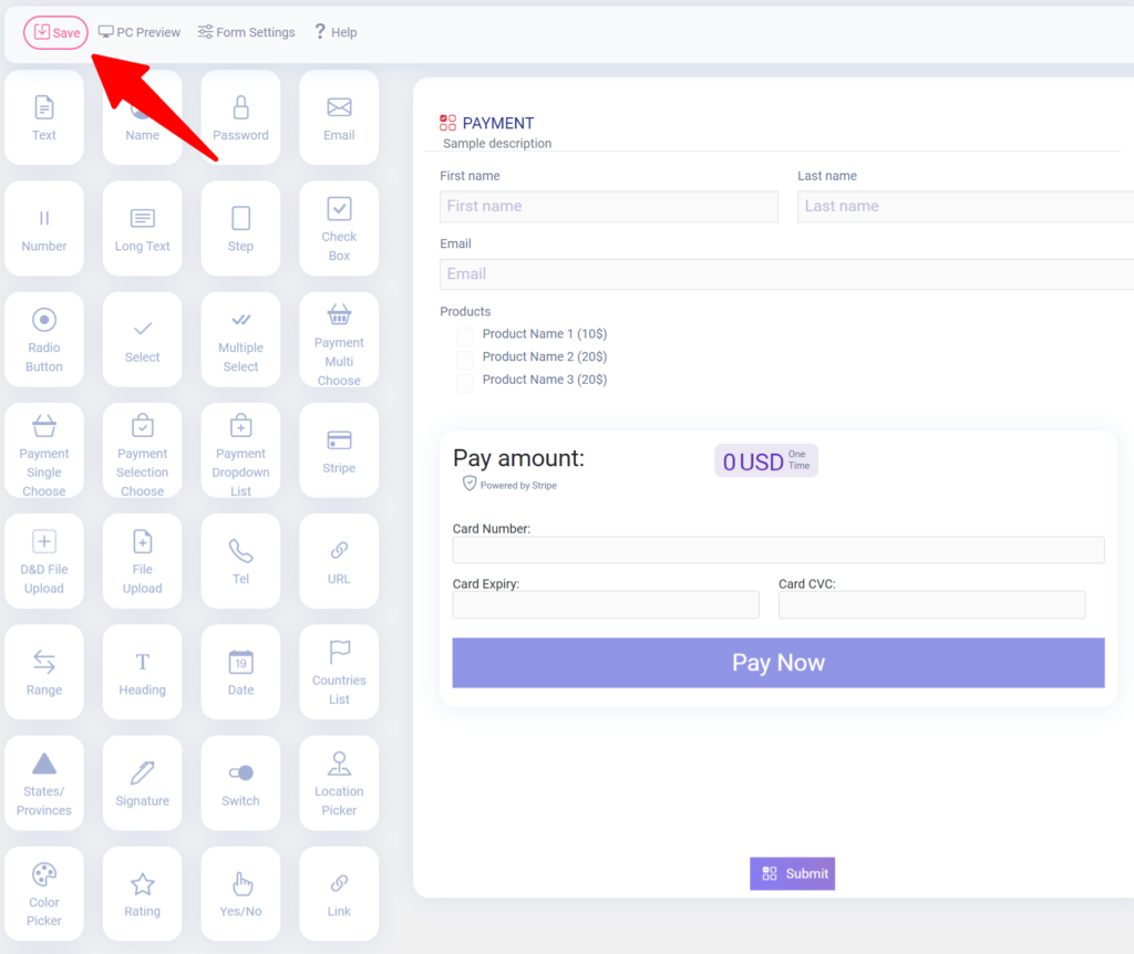 How to Create a Payment Form in Easy Form Builder ? – White Studio Team