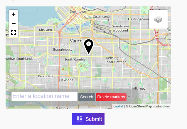 LocationPicker Easy Form Builder WordPress