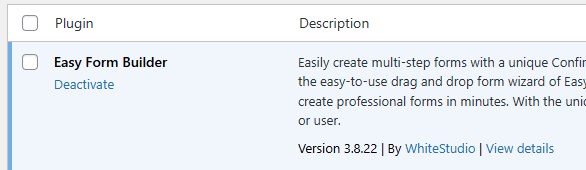 This image shows the screenshot of Check the Plugin Status