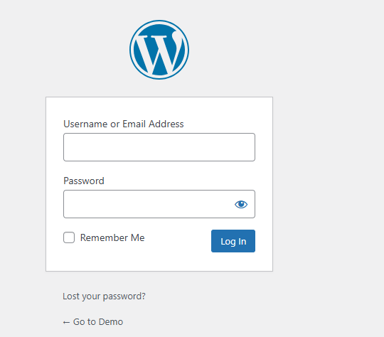 This images shows Step 1 — Log In to WordPress for Install Easy Form Builder