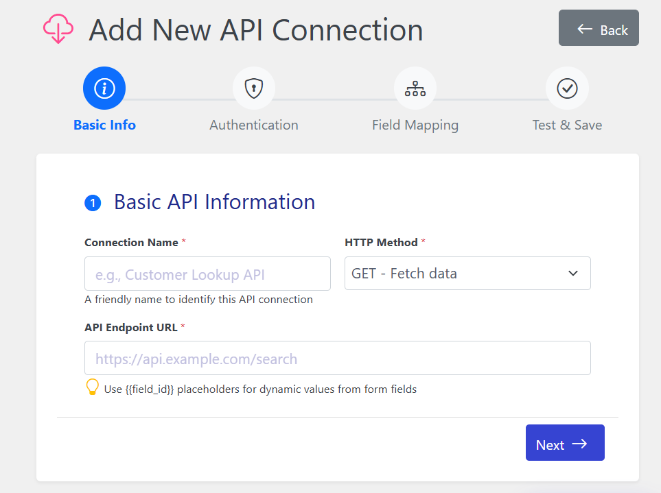 Auto-Populate Integrations Connection
